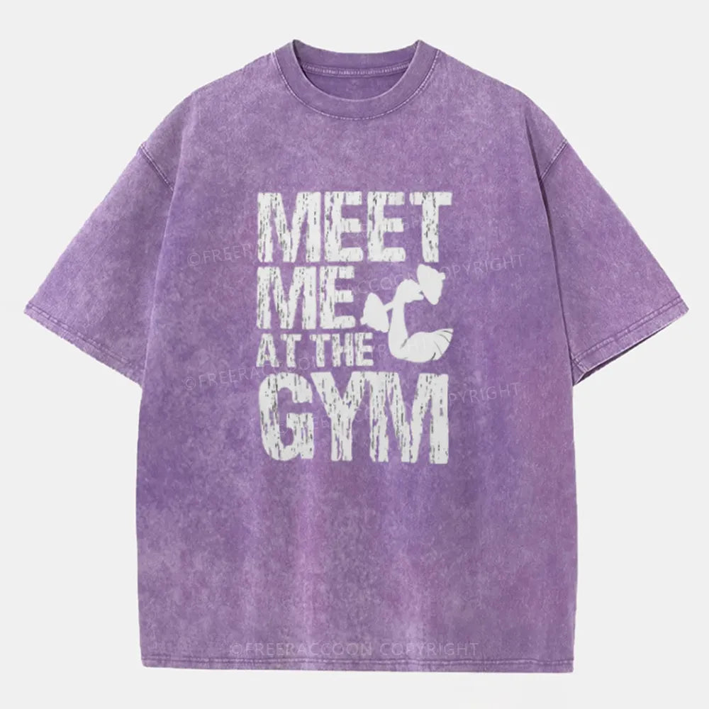 Vintage Meet Me at the Gym Washed T-Shirt