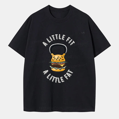 Vintage A Little Fit A Little Fat Classic T-Shirt