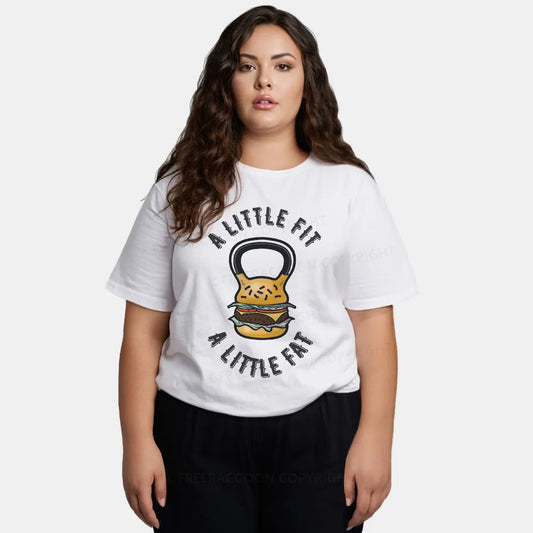 Vintage A Little Fit A Little Fat Classic T-Shirt