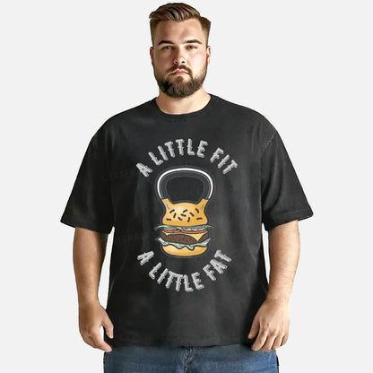 Vintage A Little Fit A Little Fat Washed T-Shirt