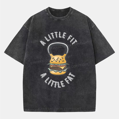 Vintage A Little Fit A Little Fat Washed T-Shirt