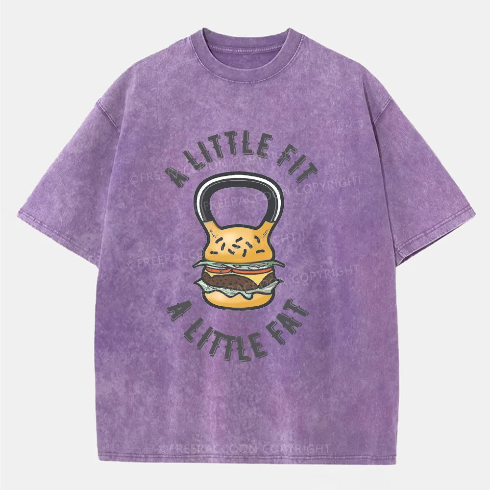 Vintage A Little Fit A Little Fat Washed T-Shirt