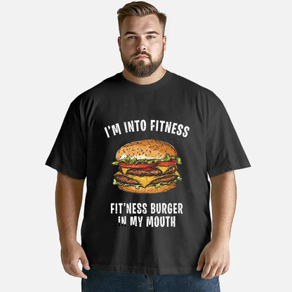 Vintage I’M Into Fitness Fit’Ness Burger In My Mouth Classic T-Shirt