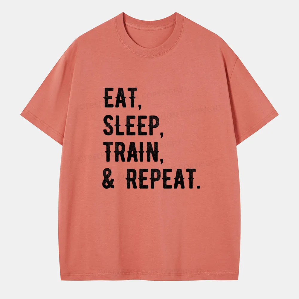 Vintage Eat, Sleep, Train, & Repeat Classic T-Shirt