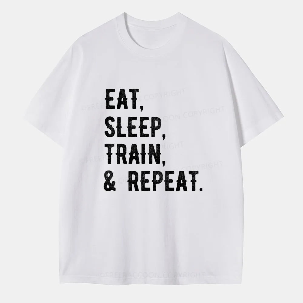 Vintage Eat, Sleep, Train, & Repeat Classic T-Shirt