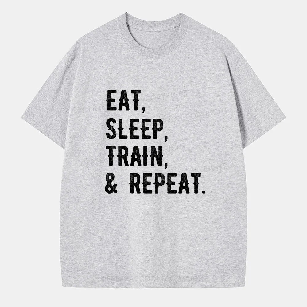 Vintage Eat, Sleep, Train, & Repeat Classic T-Shirt