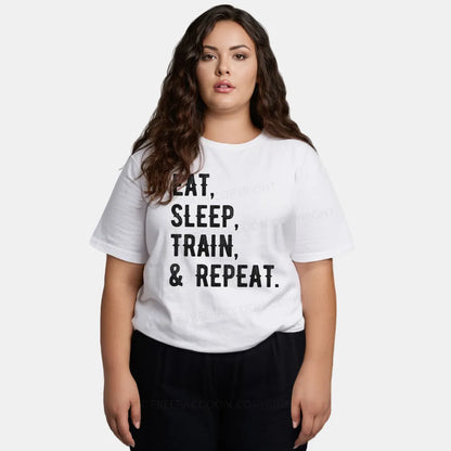 Vintage Eat, Sleep, Train, & Repeat Classic T-Shirt