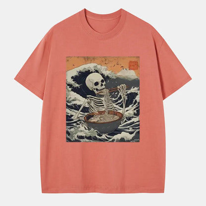 Vintage Ramen Lover Japanese Skeleton Classic T-Shirt