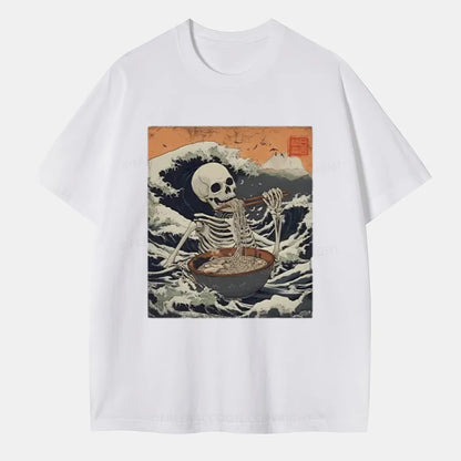 Vintage Ramen Lover Japanese Skeleton Classic T-Shirt