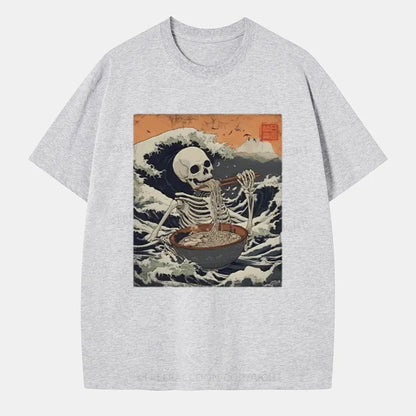 Vintage Ramen Lover Japanese Skeleton Classic T-Shirt