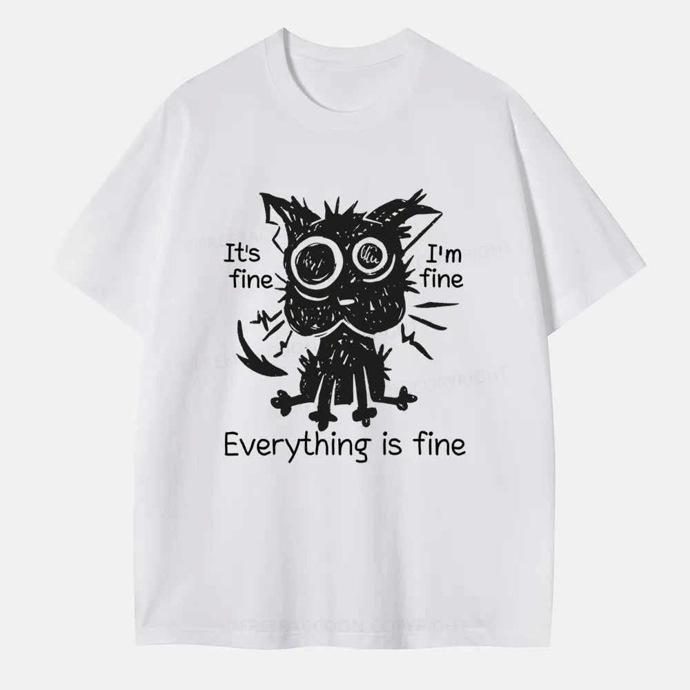 Vintage It'S Fine, I'M Fine, Everything Is Fine Classic T-Shirt