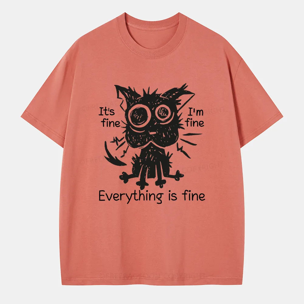 Vintage It'S Fine, I'M Fine, Everything Is Fine Classic T-Shirt