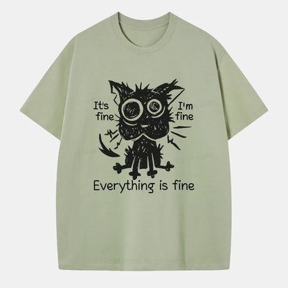 Vintage It'S Fine, I'M Fine, Everything Is Fine Classic T-Shirt