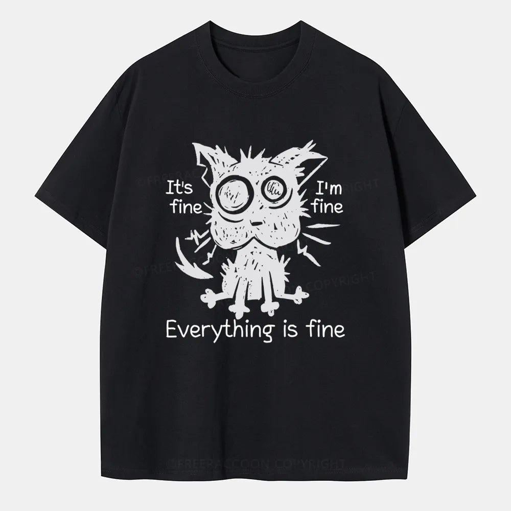 Vintage It'S Fine, I'M Fine, Everything Is Fine Classic T-Shirt