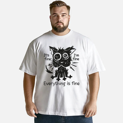 Vintage It'S Fine, I'M Fine, Everything Is Fine Classic T-Shirt