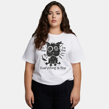 Vintage It'S Fine, I'M Fine, Everything Is Fine Classic T-Shirt