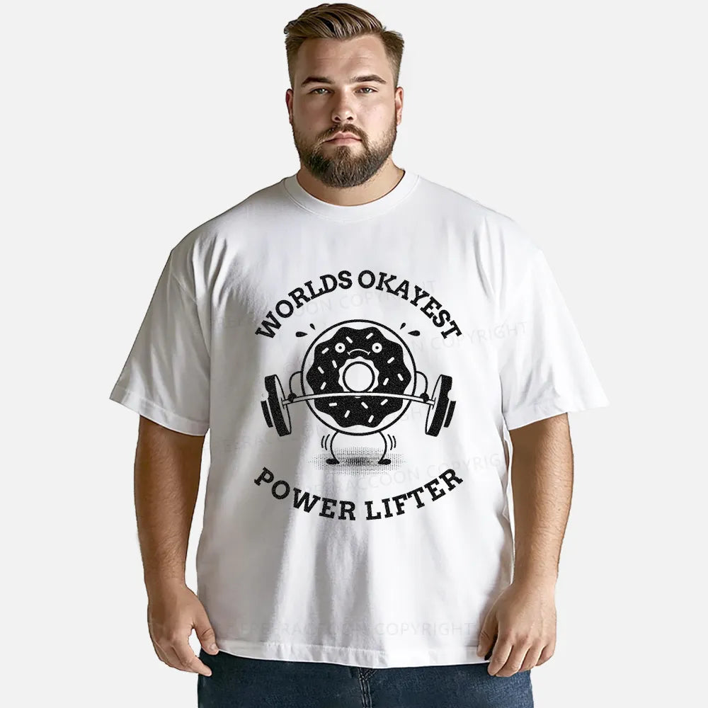 Vintage Worlds Okayest Powerlifter Classic T-Shirt