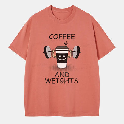 Vintage Coffee And Weights Classic T-Shirt