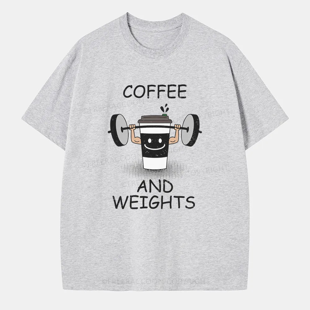 Vintage Coffee And Weights Classic T-Shirt