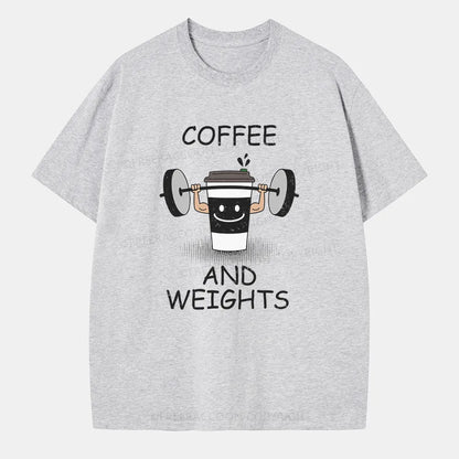 Vintage Coffee And Weights Classic T-Shirt