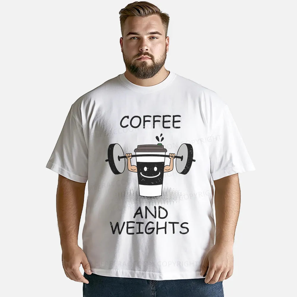 Vintage Coffee And Weights Classic T-Shirt