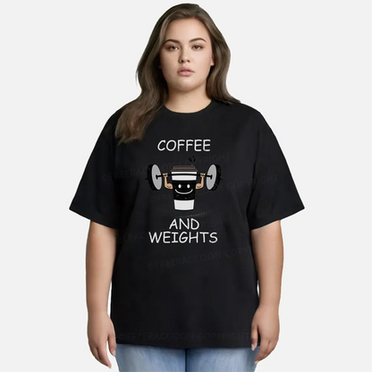 Vintage Coffee And Weights Classic T-Shirt