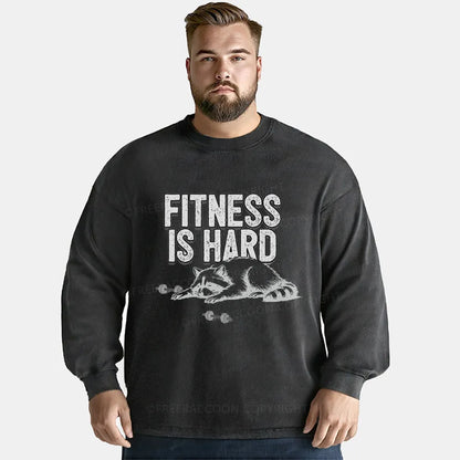 Vintage Fitness Is Hard Washed Long Sleeve Shirt