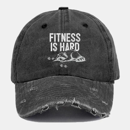 Vintage Fitness Is Hard Ripped Washed Cap