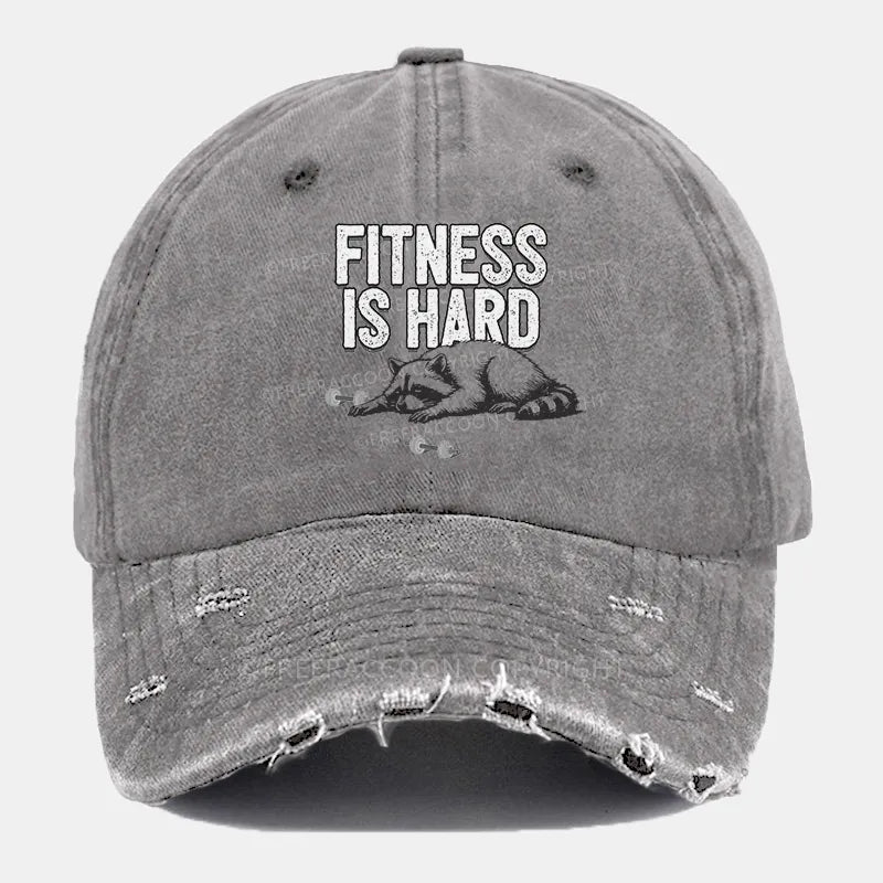 Vintage Fitness Is Hard Ripped Washed Cap