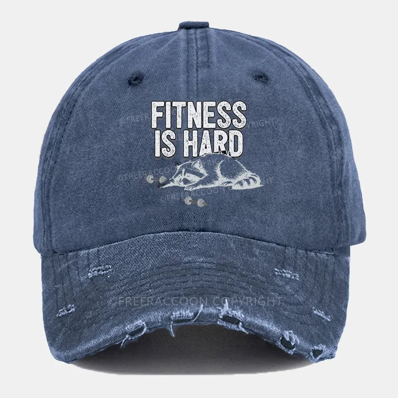 Vintage Fitness Is Hard Ripped Washed Cap