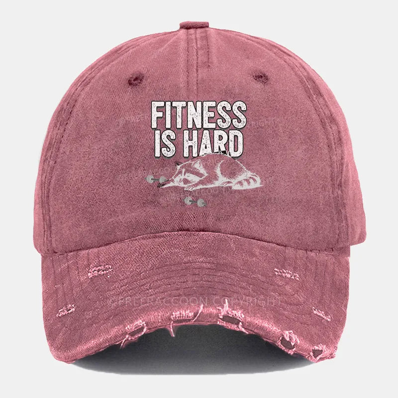 Vintage Fitness Is Hard Ripped Washed Cap