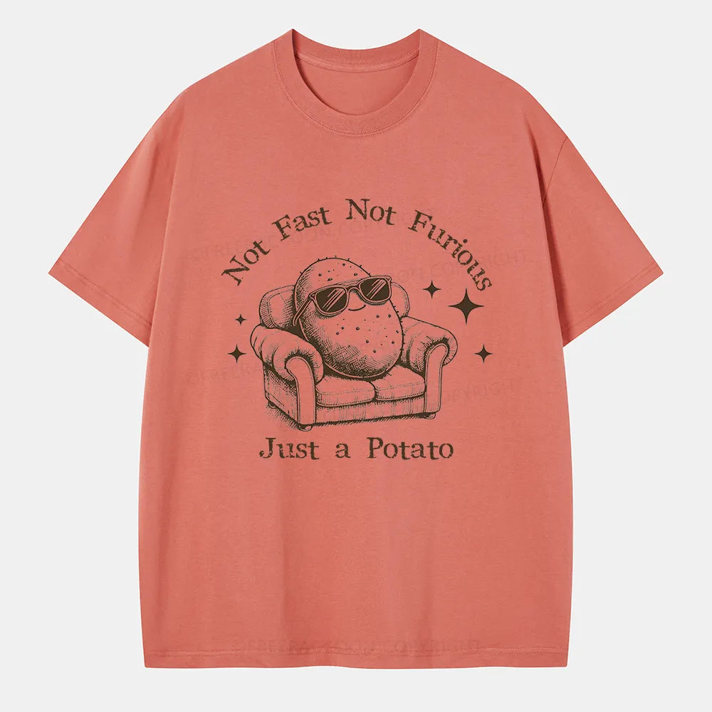 Vintage Not Fast Not Furious, Just A Potato Classic T-Shirt