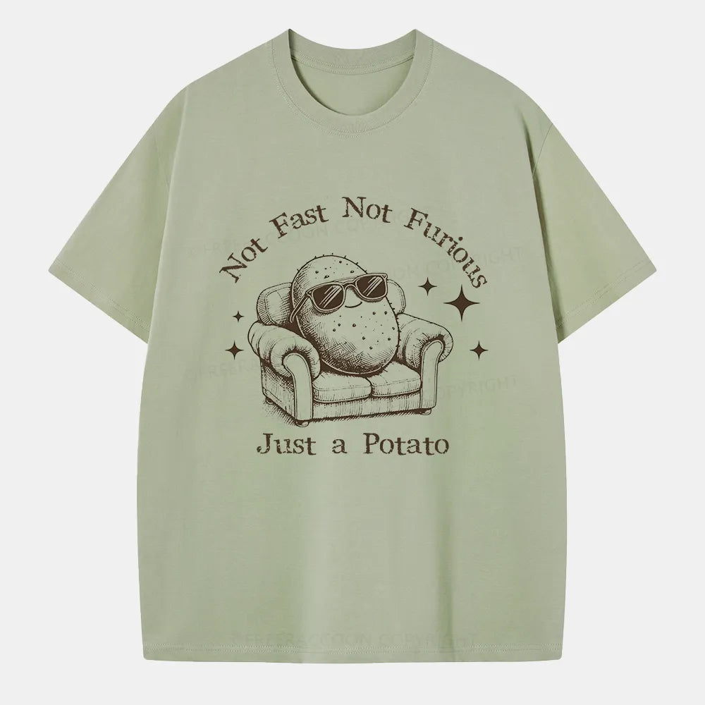 Vintage Not Fast Not Furious, Just A Potato Classic T-Shirt