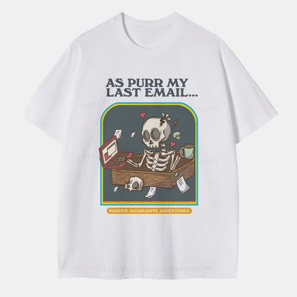 Vintage Purr My Last Email Classic T-Shirt