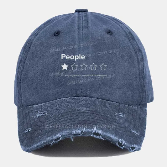 Vintage People, One Star Ripped Washed Cap