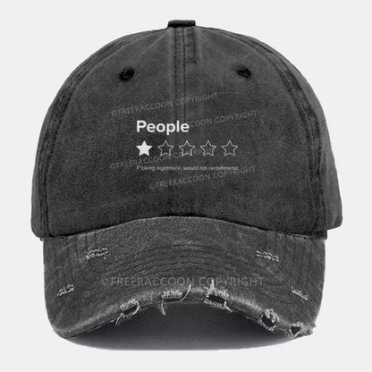 Vintage People, One Star Ripped Washed Cap