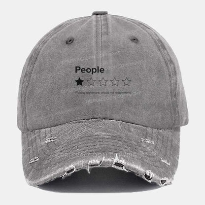 Vintage People, One Star Ripped Washed Cap