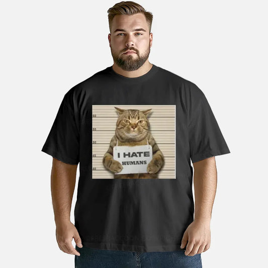 Vintage Cat Funny I Hate Humans Classic T-Shirt