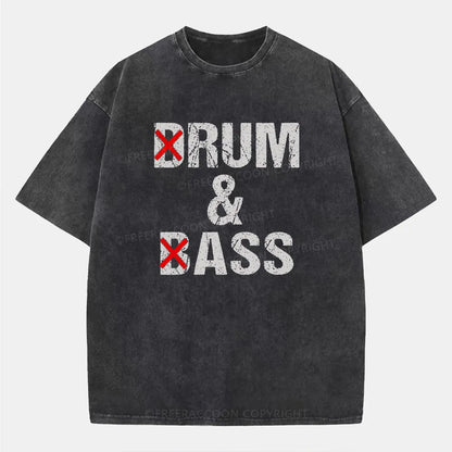 Vintage Drum And Bass Rum Ass Washed T-Shirt