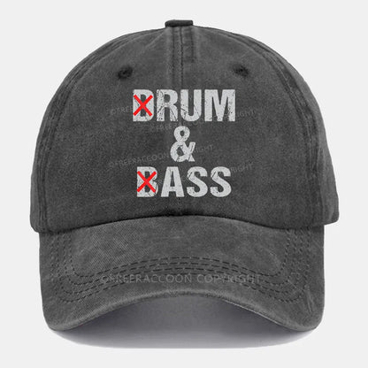 Vintage Drum And Bass Rum Ass Washed Cap