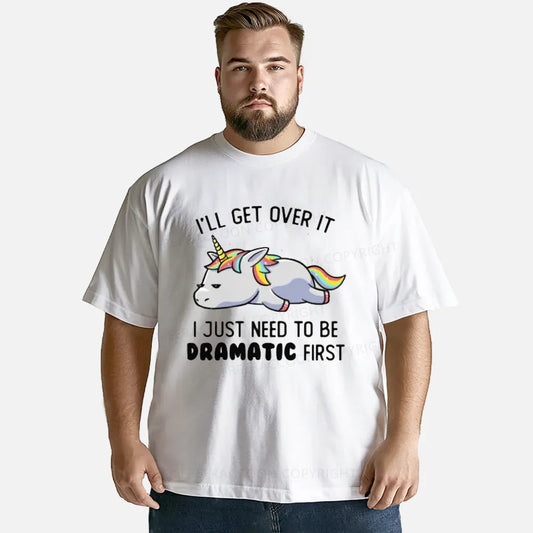 Vintage I Just Need To Be Dramatic Lazy Unicorn Classic T-Shirt