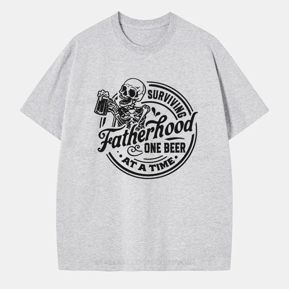 Vintage Surviving Fatherhood One Beer At A Time Classic T-Shirt