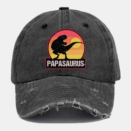 Vintage Papasaurus Ripped Washed Cap