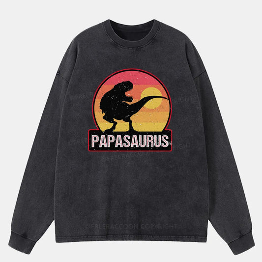 Vintage Papasaurus Washed Long Sleeve Shirt