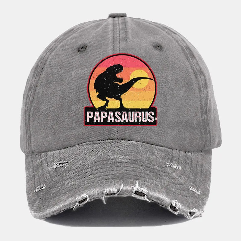 Vintage Papasaurus Ripped Washed Cap