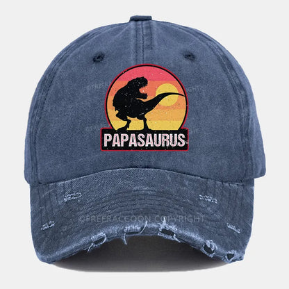 Vintage Papasaurus Ripped Washed Cap