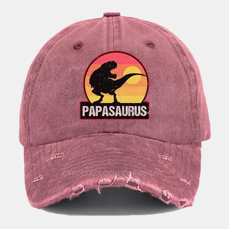 Vintage Papasaurus Ripped Washed Cap