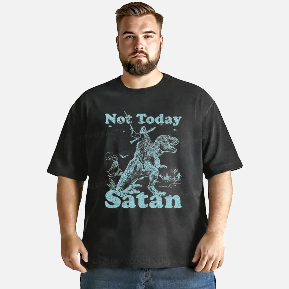 Vintage Not Today Satan Washed T-Shirt