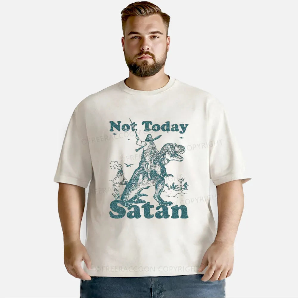 Vintage Not Today Satan Washed T-Shirt