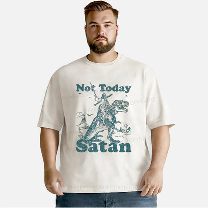 Vintage Not Today Satan Washed T-Shirt